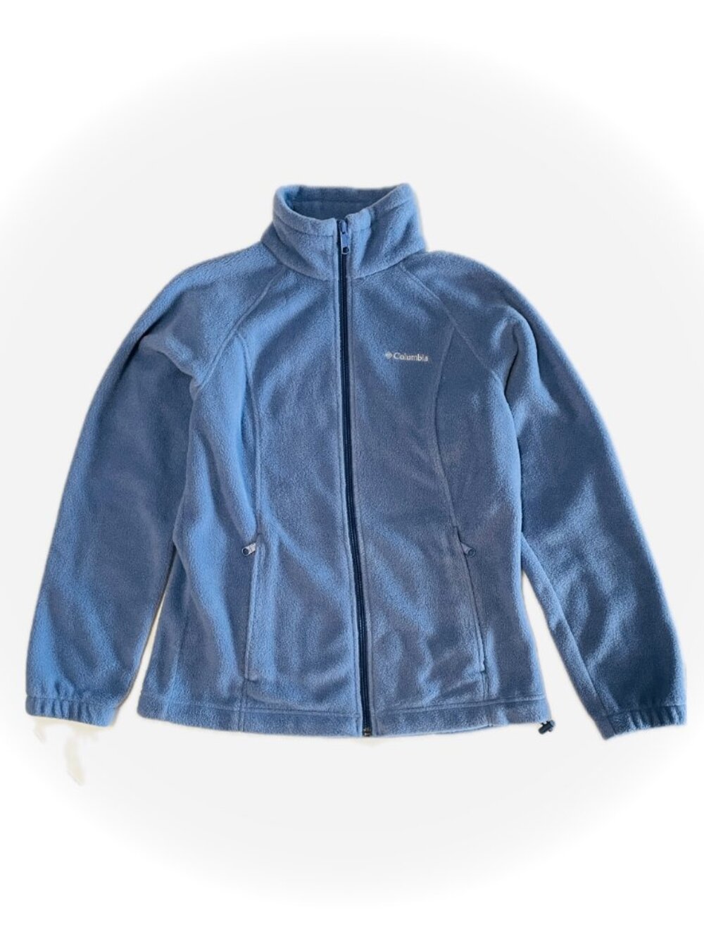 Columbia 'Benton Springs' Fleece Zip-Up Jacket in Dusty Blue
